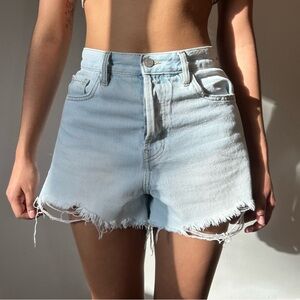 Light Blue Denim Shorts